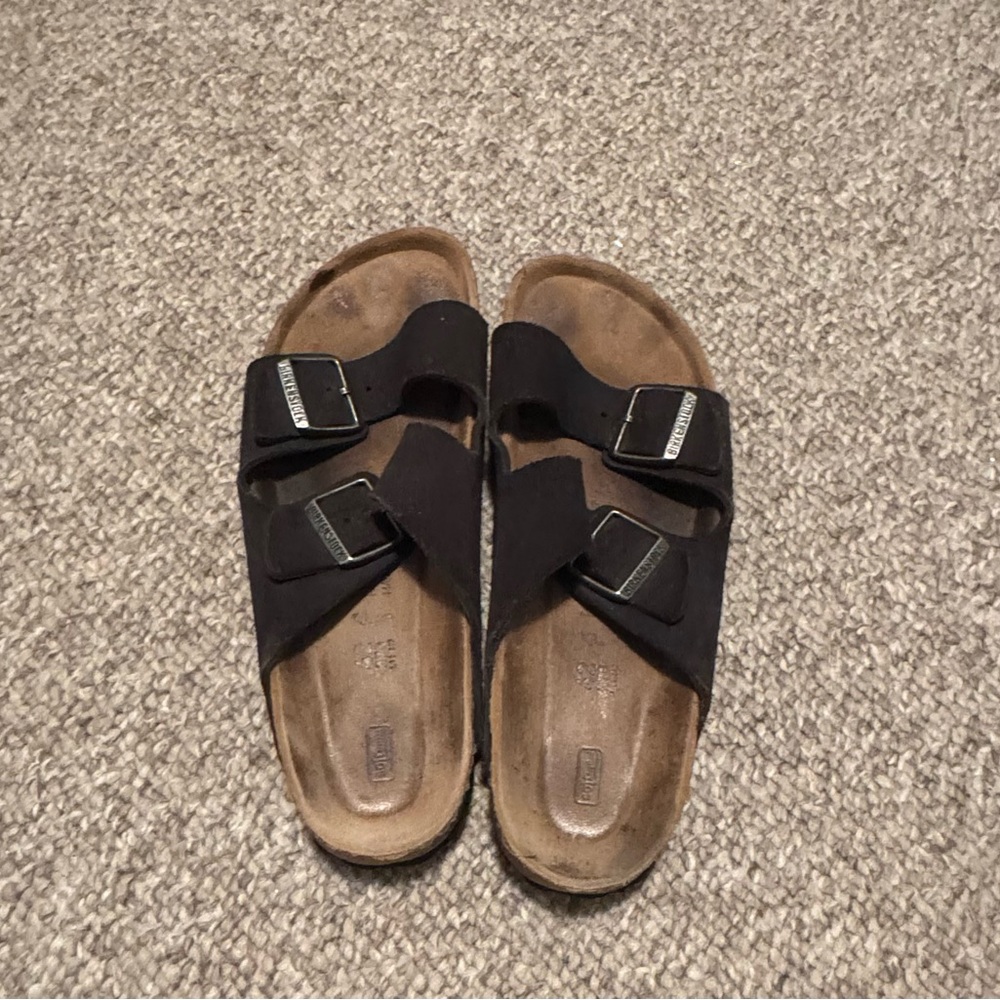 Birkenstock Arizona Soft Suede Black  Sandals
